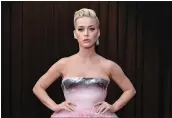  ?? NEILSON BARNARD — GETTY IMAGES FOR THE RECORDING ACADEMY ?? Katy Perry attends the 61st annual Grammy Awards on Sunday. Two shoe designs from Perry’s fashion line have been criticized for resembling blackface.