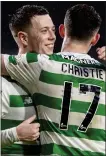  ??  ?? Celts ace Callum McGregor