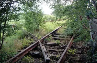  ??  ?? Remains of track on the former line linking the PrestonOrm­skirk service with the route to Southport