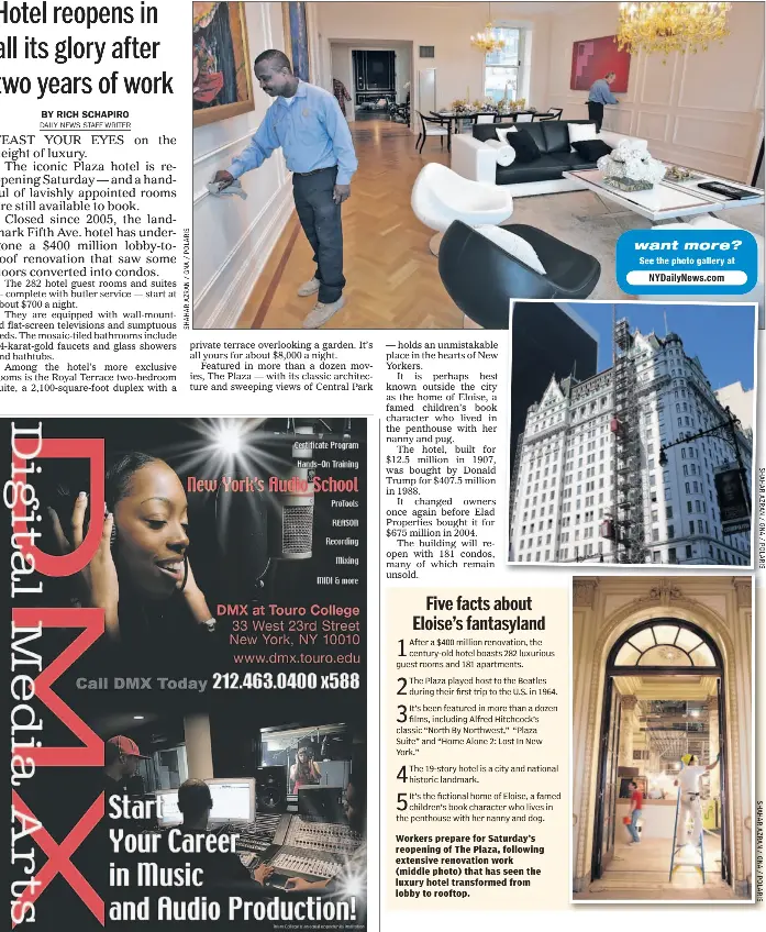 Plaza S 400m Face Lift Hotel Reopens In All Its Glory After Two Years Of Work Pressreader