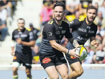  ?? Photo Midi Olympique - Patrick Derewiany ?? L’ouvreur anglais Ryan Lamb s’épanouit au sein de son nouveau club. Les Rochelais attendent de lui qu’il fasse passer un cap aux Maritimes sur le plan européen.