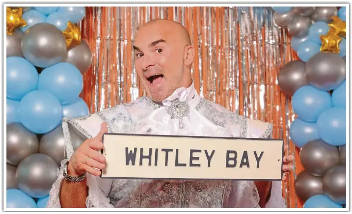  ?? ?? > TV dancer Louie Spence, who played The Fairy Godfather in Cinderella at The Playhouse in Whitley Bay, will return to the venue as the Sheriff of Nottingham in Robin Hood