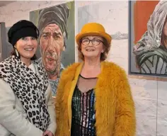  ??  ?? Pauline Morgan and Anne Stacey Coburn at Leanne Mullen’s ‘Drawing Breath’ exhibition held in An Táin.