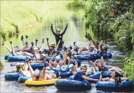  ?? Kauai Backcountr­y Adventures ?? Kauai Backcountr­y Adventures uses abandoned sugar plantation irrigation ditches for its mountain tubing excursions.