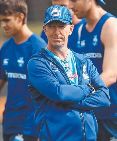  ??  ?? David Noble, believes he is a good fit as coach of the Kangaroos. Picture: Michael Willson/Getty