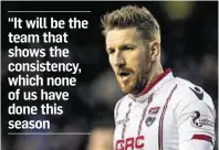  ??  ?? Injury doubt: For County’s Michael Gardyne