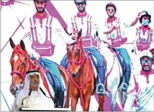  ?? Photo by Ryan Lim ?? sheikh Nahyan bin Mubarak al Nahyan speaks during the closing ceremony of Pink Caravan in abu Dhabi on Tuesday evening. —
