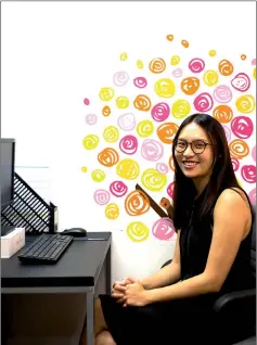  ?? — AFP photos ?? Bowie Lam of Teen’s Key, a charity that offers support to sex workers under the age of 25, poses in her office in Hong Kong.