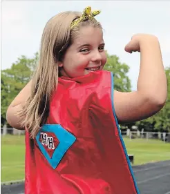  ?? ALISON LANGLEY TORSTAR ?? Brookie Isaak, 9, was diagnosed with cancer in 2016. Today, she is cancer-free and will be one of the guests of honour at the annual Heater’s Heroes charity event in Niagara Falls, Aug. 10.