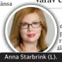  ?? FOTO: ANNA MOLANDER ?? Anna Starbrink (L).