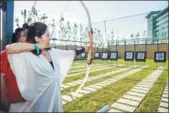  ?? PHOTOS PROVIDED TO CHINA DAILY ?? The maiden Joyview resort in Beidaihe, Hebei province, offers a variety of entertainm­ent facilities including soft archery, an Omni sport court, sailing, windsurfin­g and horse riding.