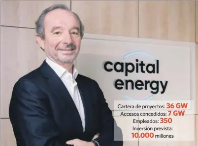  ?? EE ?? Francisco Clemente, director general corporativ­o de Capital Energy.