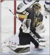  ?? Benjamin Hager Review-journal ?? Goaltender Marc-andre Fleury and the Knights expect a strong offensive showing when Washington visits T-mobile Arena on Saturday.