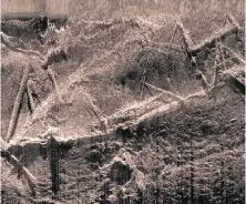  ?? ALABAMA HISTORICAL COMMISSION VIA AP ?? This sonar image shows the remains of the Clotilda, the last known U.S. ship involved in the trans-Atlantic slave trade, in a river near Mobile, Alabama.