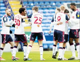  ?? PICTURE: PSI/Mike Morese ?? FAST START: Bolton celebrate Declan John’s goal