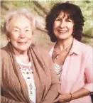  ??  ?? Donna Burk, with her mother, Marjorie, said her mother lost $32,000 in an embezzleme­nt scheme at Desert State Life Management trust company. Her mother died June 5.