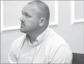  ?? AP/MICHAEL CLEVENGER ?? Gilbert “Toby” Curtsinger sits in the Franklin County Circuit Court in Frankfort, Ky., on May 22, 2015. Curtsinger, indicted in 2015, pleaded guilty Wednesday to charges including theft by unlawful taking and receiving stolen property.