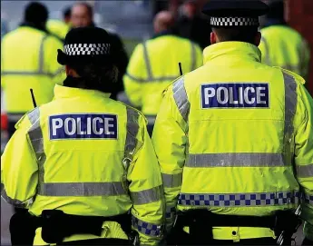  ??  ?? Thin blue line: Police Scotland’s vision for future means fewer officers