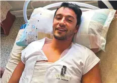  ??  ?? ■ Maruf Azimov being treated for breast cancer in a hospital at Tashkent.