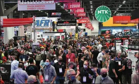  ?? ASSOCIATED PRESS ?? This year’s SEMA Show was the first full-facility event to take place at the Las Vegas Convention Center since the pandemic.