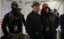  ?? Photograph: Jim Urquhart/ Reuters ?? Members of the Oath Keepers provide security to Roger Stone in Washington DC on 5 January.