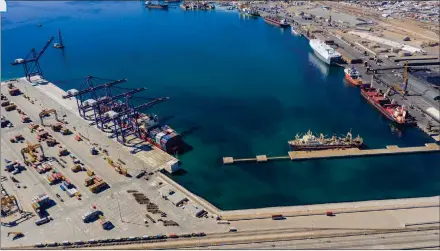  ?? Photo: Namport ?? Market access… Namibia has unlocked access to a market of 1.3 billion people through the African Continenta­l Free Trade Area agreement.