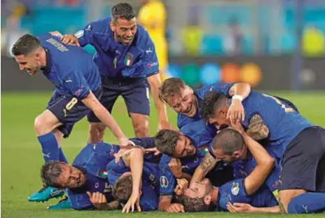  ?? / GETTY IMAGES ?? Perfección. Italia continúa con paso invicto en busca de conseguir su segunda Eurocopa.