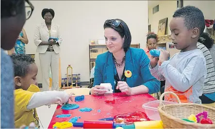  ?? THE CANADIAN PRESS/FILES ?? Children’s Services Minister Danielle Larivee said it’s difficult to say how many spaces would be needed to hit the government’s goal of a universall­y available, affordable daycare. “We know the need is great and we know the centres are making a...