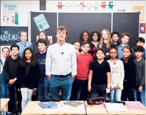  ??  ?? Caroline Delage : « Nicolas Hulot a répondu à toutes les questions des enfants. Même à celles concernant le bilan carbone d’Ushuaïa ou le fait qu’il possède plusieurs voitures ».