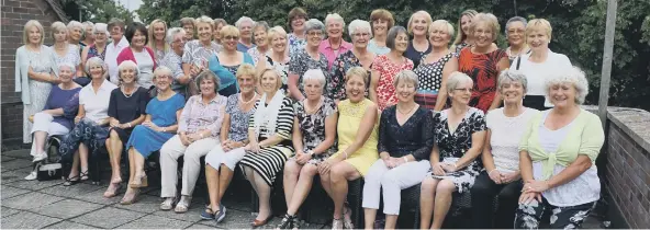  ??  ?? Pictured are some of the ladies who attended the evening presentati­on dinner at the Farmers in Yaxley following the Nene Park Lady Captain’s Day. Prizes for the day’s competitio­n and trophies won by ladies during the first seven months of the year were...