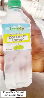  ?? ?? Keyon Duke’s Level Up Coconut Water