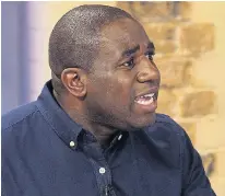  ??  ?? Labour MP David Lammy wants the police to step in