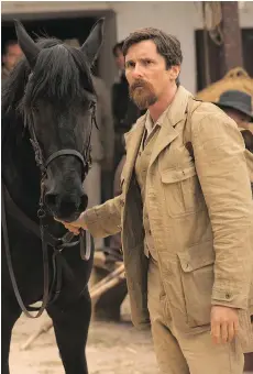  ??  ?? Christian Bale stars in The Promise, a film that combines action, suspense and romance within the framework of the Armenian genocide.