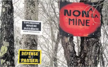  ?? Photo Frédéric Hountondji ?? The Quebec Superior Court did not accept the request of the Municipali­ty of Grenville-sur-la-Rouge to reject Canada Carbon’s $96 million lawsuit against them on the open pit graphite mine project.—