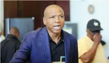  ?? PICTURE: AYANDA NDAMANE/AFRICAN NEWS AGENCY ANA ?? LAW STRIKES: The Hawks raided the office of North West premier Supra Mahumapelo.