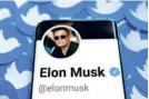  ?? ?? ELON MUSK’S DEAL to buy Twitter is “temporaril­y on hold”.