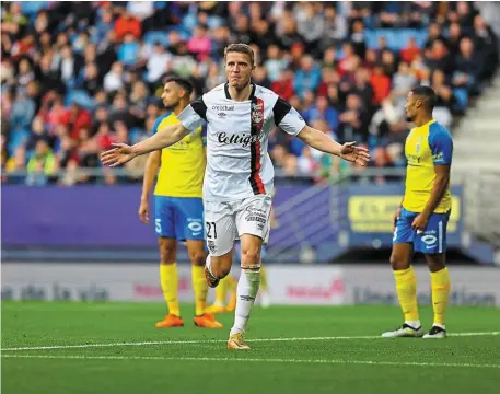  ?? | PHOTO : L'EST REPUBLICAI­N ?? Baptiste Guillaume a marqué le seul but du match après l’heure de jeu (61’).