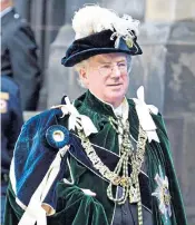  ??  ?? Sutherland in 2003 on his appointmen­t as a Knight of the Thistle