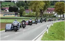  ?? Foto: Archiv/rudi Penk ?? Korso für einen guten Zweck: Der Nattheimer Motorradfr­ühling fällt in diesem Jahr erneut aus.