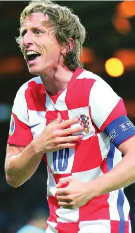  ?? EFE ?? Modric celebra el gol que rompía el empate contra Escocia