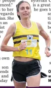  ??  ?? On the move: Gladys winning the Belfast Half Marathon in 2014