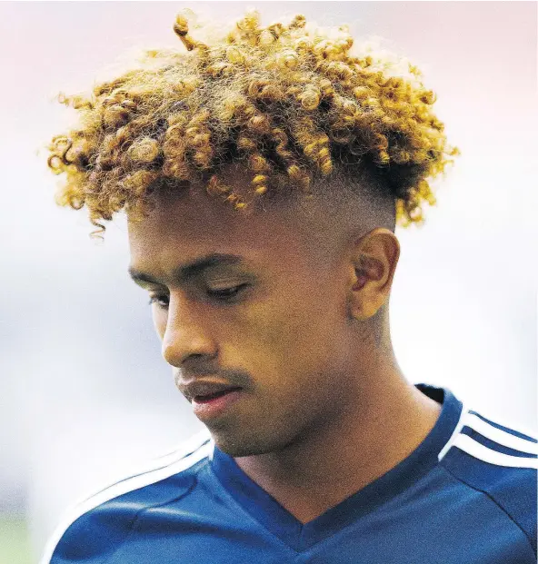  ?? GERRY KAHRMANN/PNG FILES ?? Injured at the start of the season, Yordy Reyna’s addition to the Whitecaps’ lineup has elevated the team’s play. On Saturday, the midfielder scored the winning goal and drew seven fouls in the Caps’ 2-1 victory over the Houston Dynamo.
