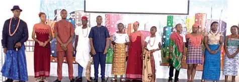  ??  ?? Some of the students dressed in their ethnic attires