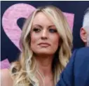  ?? RINGO H.W. CHIU / AP / NTB ?? Pornoskues­pilleren Stormy Daniels anklager den tidligere presidente­n for å ha betalt henne penger for å tie om at de to hadde sex på et hotell ti år før presidentv­alget i 2016. Bildet er tatt 23. mai 2018 i Los Angeles.