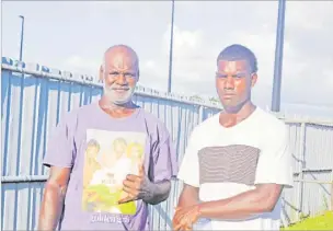  ?? Picture: MELI LADDPETER ?? Aporosa Natau, left, with son at Churchill Park during the Swire Shipping Fijian Drua v Crusaders match. A writer thanks his employer for the wonderful gesture.