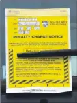  ??  ?? The threat of penalty charges and clamping has seen a big drop in the number of foreign lorries illegally parked up across Ashford