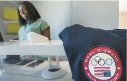  ?? ?? Mesidor treats Olympic athletes in her office in Ocoee.