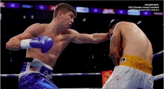  ?? Photo: ACTION IMAGES/ANDREW COULDRIDGE ?? GOLDEN BOY: 2012 Olympic champ Campbell has grown into a top pro