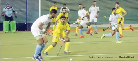  ?? — Hussain al Hasani ?? Seeb and Muscat players in action.