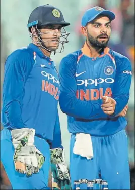  ?? BCCI ?? While MS Dhoni’s six tours abroad in his first three years featured England, South Africa and New Zealand, Virat Kohli has led India only to Bangladesh, Sri Lanka and the West Indies.